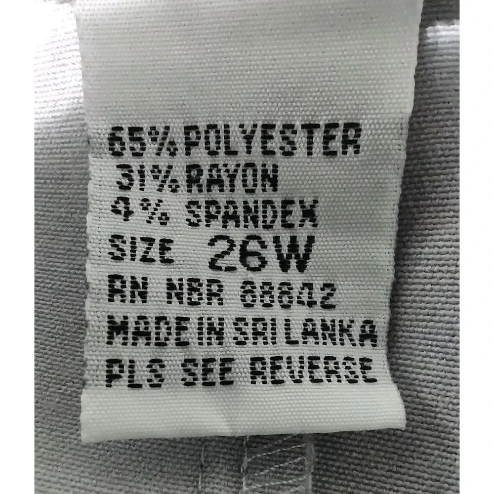 Allison Woods Jacket Women's Size 26W Gray Zip Up Long Sleeve 2 Pockets Stretch‎